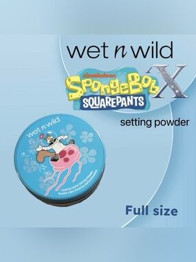 🇺🇸🆕📦NIB WET N WILD X SPONGE BOB |Full| Cooling Loose Setting Powder